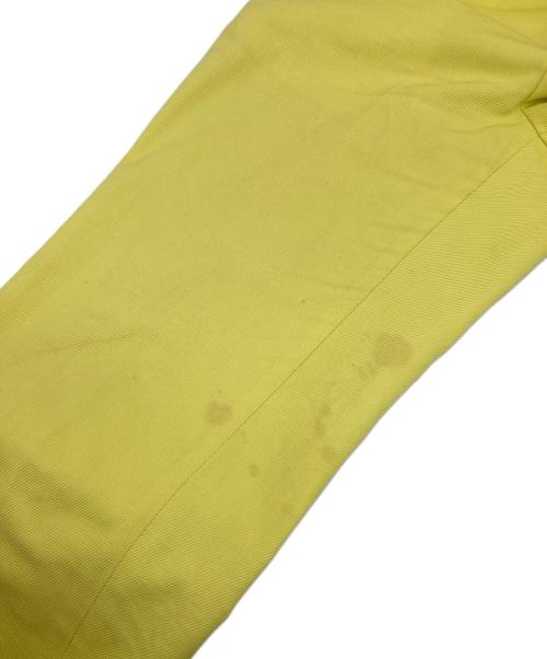 DRAWER（ドゥロワー）DRAWER (ドゥロワー) コットンツイルスリムパンツ イエロー サイズ:36の古着・服飾アイテム