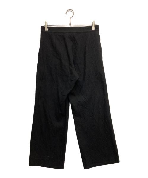 Yohji Yamamoto + NOIR（ヨウジヤマモト プリュス ノアール）Yohji Yamamoto + NOIR (ヨウジヤマモト プリュス ノアール) ウールワイドスラックス ブラック サイズ:2の古着・服飾アイテム