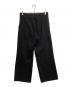 Yohji Yamamoto + NOIR (ヨウジヤマモト プリュス ノアール) ウールワイドスラックス ブラック サイズ:2：14000円