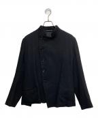 YOHJI YAMAMOTOヨウジヤマモト）の古着「ウールスタンドカラージャケット」｜ブラック