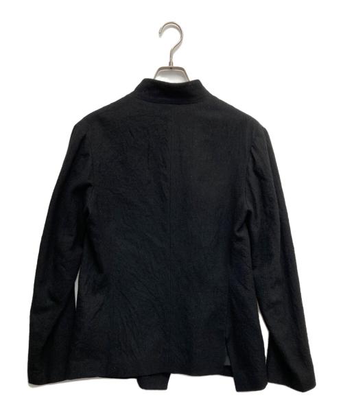 YOHJI YAMAMOTO（ヨウジヤマモト）YOHJI YAMAMOTO (ヨウジヤマモト) ウールスタンドカラージャケット ブラック サイズ:無しの古着・服飾アイテム