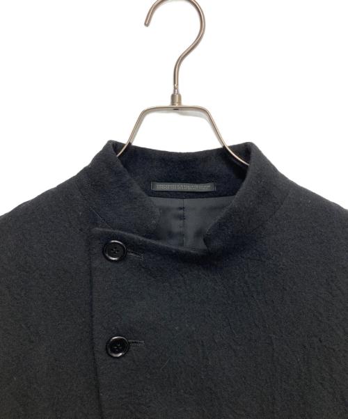 YOHJI YAMAMOTO（ヨウジヤマモト）YOHJI YAMAMOTO (ヨウジヤマモト) ウールスタンドカラージャケット ブラック サイズ:無しの古着・服飾アイテム