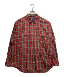 POLO RALPH LAUREN（ポロ・ラルフローレン）の古着「ロングスリーブシャツ」｜グリーン×レッド