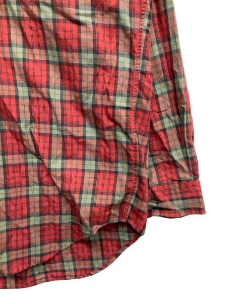 POLO RALPH LAUREN（ポロ・ラルフローレン）POLO RALPH LAUREN (ポロ・ラルフローレン) ロングスリーブシャツ グリーン×レッド サイズ:XLの古着・服飾アイテム