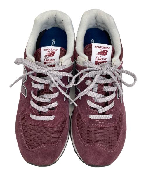 NEW BALANCE（ニューバランス）NEW BALANCE (ニューバランス) ローカットスニーカー エンジ サイズ:28の古着・服飾アイテム