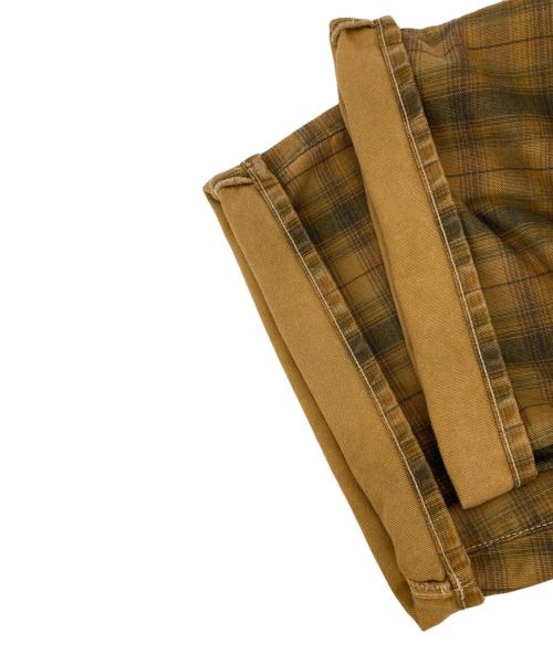 stussy（ステューシー）stussy (ステューシー) チェックバギーパンツ ブラウン サイズ:32の古着・服飾アイテム