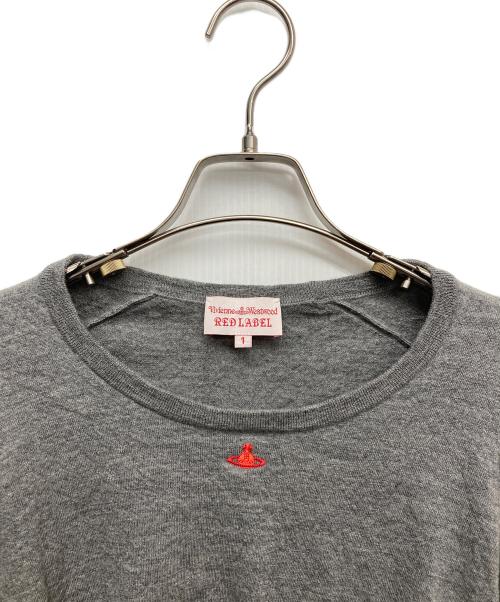 Vivienne Westwood（ヴィヴィアンウエストウッド）Vivienne Westwood (ヴィヴィアンウエストウッド) 薄手ニット グレー サイズ:１の古着・服飾アイテム