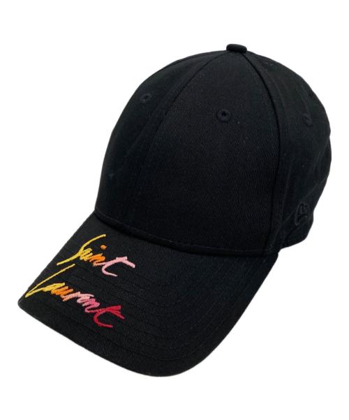 New Era（ニューエラ）New Era (ニューエラ) Saint Laurent Paris (サンローランパリ) ロゴ刺繍キャップ ブラックの古着・服飾アイテム