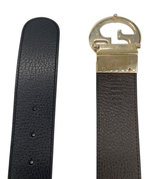 GUCCI（グッチ）GUCCI (グッチ) GGロゴルベルト ブラックの古着・服飾アイテム