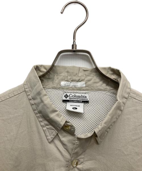 Columbia（コロンビア）Columbia (コロンビア) ４ポケットファティーグシャツ ベージュ サイズ:XLの古着・服飾アイテム