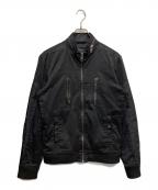 DIESELディーゼル）の古着「y2k ジップアップジャケット」｜ブラック