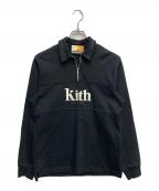 KITHキス）の古着「ハーフジップスウェット」｜ブラック