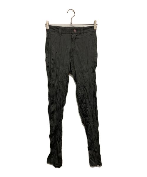 ISSEY MIYAKE（イッセイミヤケ）ISSEY MIYAKE (イッセイミヤケ) ポリ ワッシャー加工  パンツ グレー サイズ:Sの古着・服飾アイテム