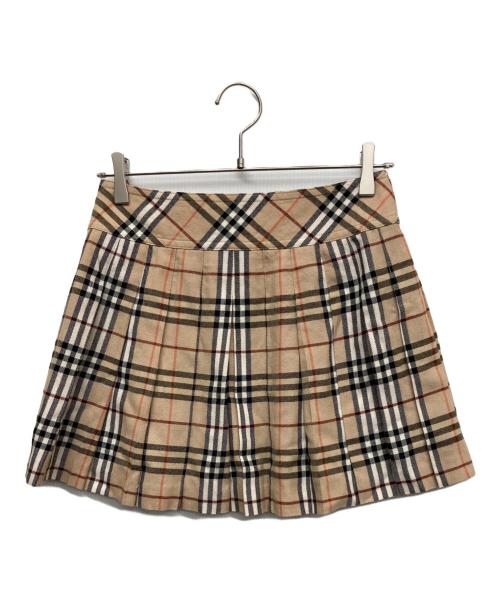 BURBERRY LONDON（バーバリーロンドン）BURBERRY LONDON (バーバリーロンドン) ノバチェックウールスカート ブラウン サイズ:36の古着・服飾アイテム