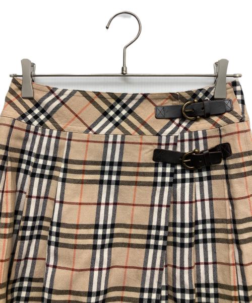 BURBERRY LONDON（バーバリーロンドン）BURBERRY LONDON (バーバリーロンドン) ノバチェックウールスカート ブラウン サイズ:36の古着・服飾アイテム