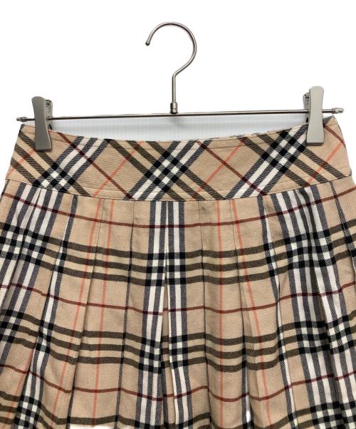 BURBERRY LONDON（バーバリーロンドン）BURBERRY LONDON (バーバリーロンドン) ノバチェックウールスカート ブラウン サイズ:36の古着・服飾アイテム