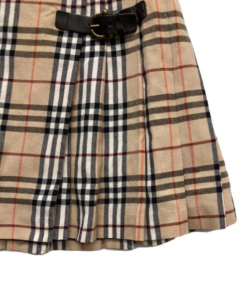 BURBERRY LONDON（バーバリーロンドン）BURBERRY LONDON (バーバリーロンドン) ノバチェックウールスカート ブラウン サイズ:36の古着・服飾アイテム