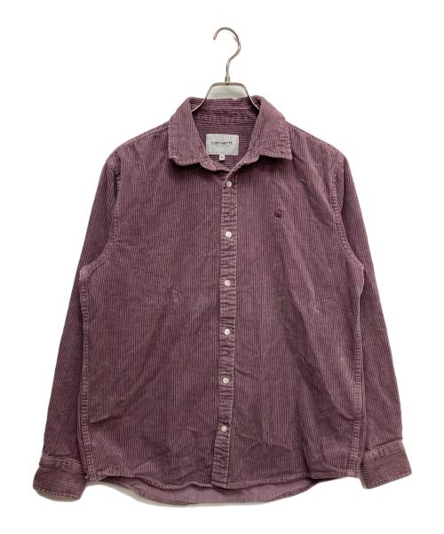 Carhartt WIP（カーハート ワーク イン プログレス）CARHARTT WIP (カーハート ワーク イン プログレス) L/S MADISON CORD SHIRT パープル サイズ:Mの古着・服飾アイテム