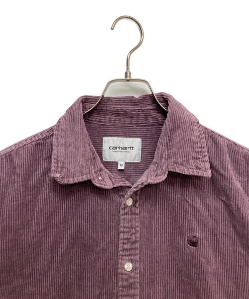 Carhartt WIP（カーハート ワーク イン プログレス）CARHARTT WIP (カーハート ワーク イン プログレス) L/S MADISON CORD SHIRT パープル サイズ:Mの古着・服飾アイテム