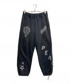X-LARGEエクストララージ）の古着「AIRBRUSH SWEAT PANTS」｜ブラック