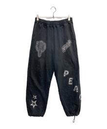 X-LARGE（エクストララージ）の古着「AIRBRUSH SWEAT PANTS」｜ブラック