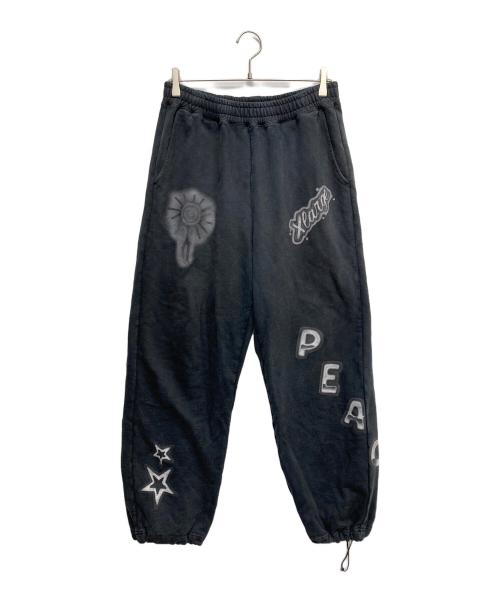 X-LARGE（エクストララージ）X-LARGE (エクストララージ) AIRBRUSH SWEAT PANTS ブラック サイズ:Mの古着・服飾アイテム