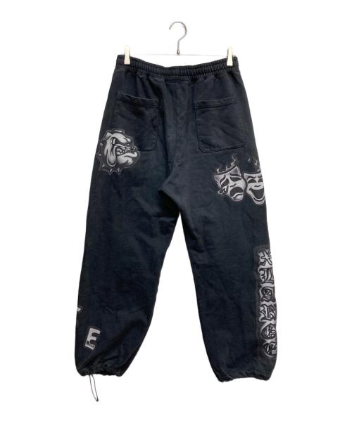 X-LARGE（エクストララージ）X-LARGE (エクストララージ) AIRBRUSH SWEAT PANTS ブラック サイズ:Mの古着・服飾アイテム