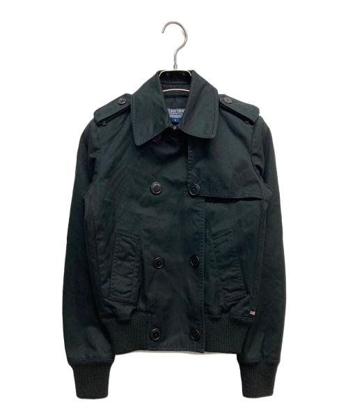 POLO JEANS（ポロジーンズ）POLO JEANS (ポロジーンズ) ショートトレンチジャケット ネイビー サイズ:Sの古着・服飾アイテム