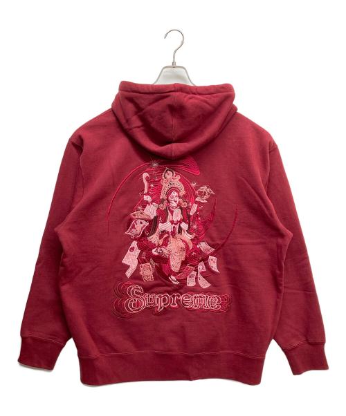 SUPREME（シュプリーム）Supreme (シュプリーム) Lakshmi Zip Up Hooded Sweatshirt レッド サイズ:XLの古着・服飾アイテム