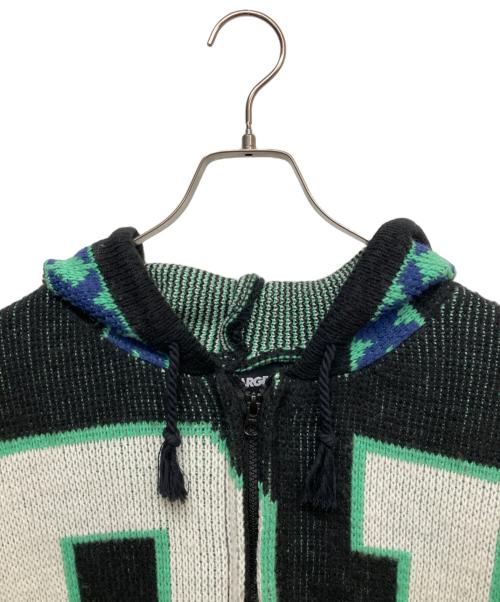 X-LARGE（エクストララージ）X-LARGE (エクストララージ) ZIP UP HOODED KNIT ブラック サイズ:Lの古着・服飾アイテム