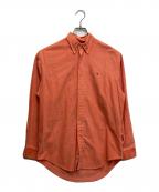 RALPH LAURENラルフローレン）の古着「ボタンダウンシャツ　長袖シャツ　シャツ」｜オレンジ