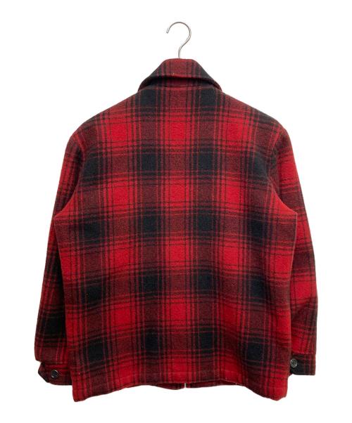 CarHartt（カーハート）CarHartt (カーハート) 2ポケットウールチェックジャケット ブラック×レッド サイズ:Mの古着・服飾アイテム