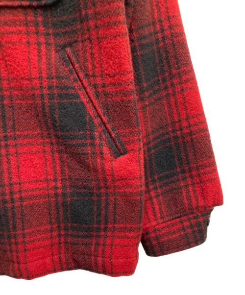 CarHartt（カーハート）CarHartt (カーハート) 2ポケットウールチェックジャケット ブラック×レッド サイズ:Mの古着・服飾アイテム