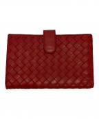 BOTTEGA VENETAボッテガベネタ）の古着「2つ折り財布」｜レッド