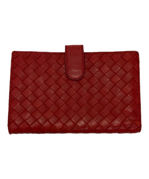 BOTTEGA VENETA（ボッテガベネタ）BOTTEGA VENETA (ボッテガベネタ) 2つ折り財布 レッドの古着・服飾アイテム