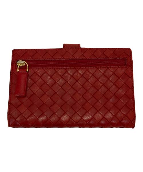 BOTTEGA VENETA（ボッテガベネタ）BOTTEGA VENETA (ボッテガベネタ) 2つ折り財布 レッドの古着・服飾アイテム