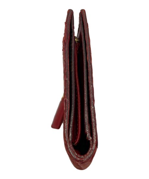 BOTTEGA VENETA（ボッテガベネタ）BOTTEGA VENETA (ボッテガベネタ) 2つ折り財布 レッドの古着・服飾アイテム