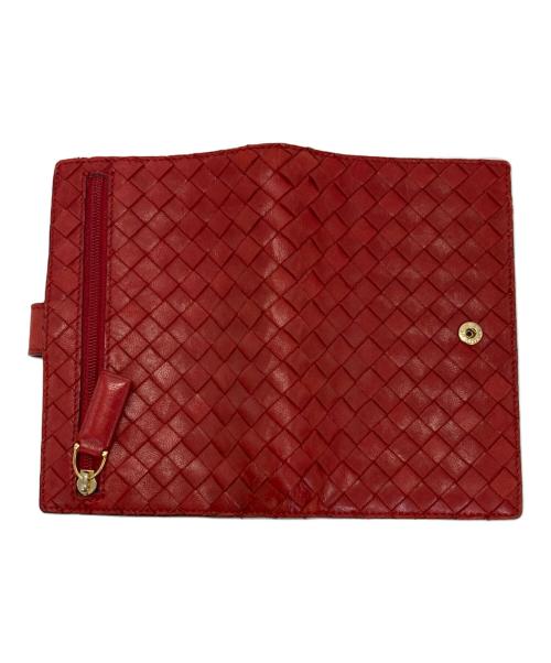 BOTTEGA VENETA（ボッテガベネタ）BOTTEGA VENETA (ボッテガベネタ) 2つ折り財布 レッドの古着・服飾アイテム
