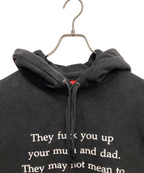 SUPREME（シュプリーム）Supreme (シュプリーム) They Fuck You Up Hooded Sweatshirt ブラック サイズ:Lの古着・服飾アイテム