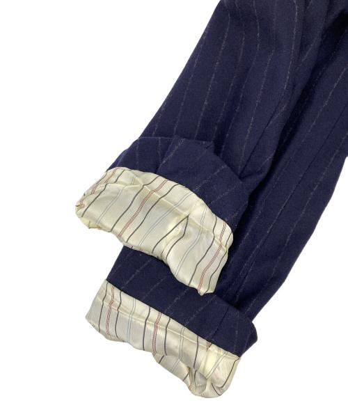 POLO RALPH LAUREN（ポロ・ラルフローレン）POLO RALPH LAUREN (ポロ・ラルフローレン) ウールストライプジャケット ネイビー サイズ:38Sの古着・服飾アイテム
