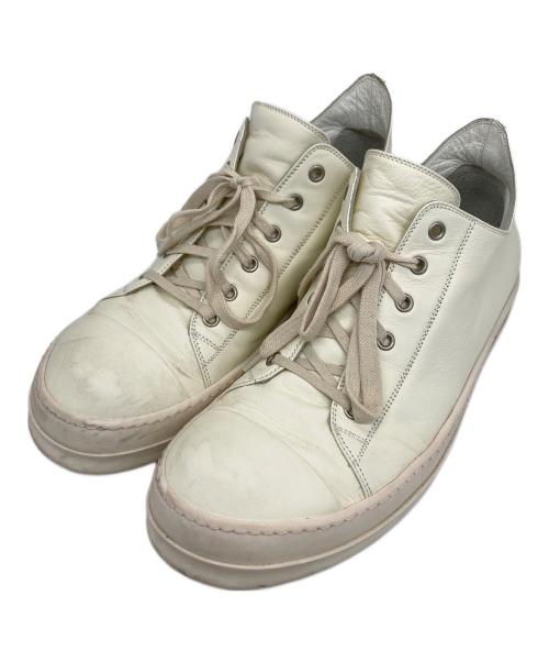 RICK OWENS（リックオウエンス）RICK OWENS (リックオウエンス) RAMONES LOW アイボリー サイズ:43の古着・服飾アイテム