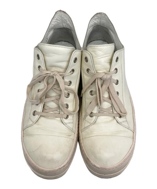 RICK OWENS（リックオウエンス）RICK OWENS (リックオウエンス) RAMONES LOW アイボリー サイズ:43の古着・服飾アイテム