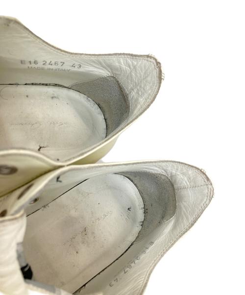 RICK OWENS（リックオウエンス）RICK OWENS (リックオウエンス) RAMONES LOW アイボリー サイズ:43の古着・服飾アイテム