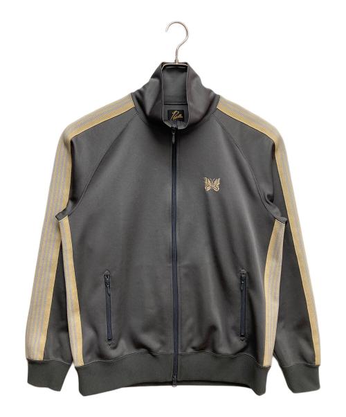 Needles（ニードルズ）Needles (ニードルズ) Side Line Logo Track Jacket イエロー×グレー サイズ:Lの古着・服飾アイテム