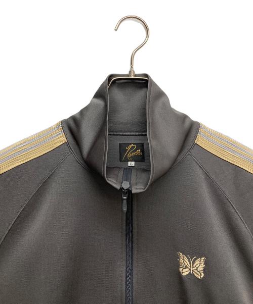 Needles（ニードルズ）Needles (ニードルズ) Side Line Logo Track Jacket イエロー×グレー サイズ:Lの古着・服飾アイテム