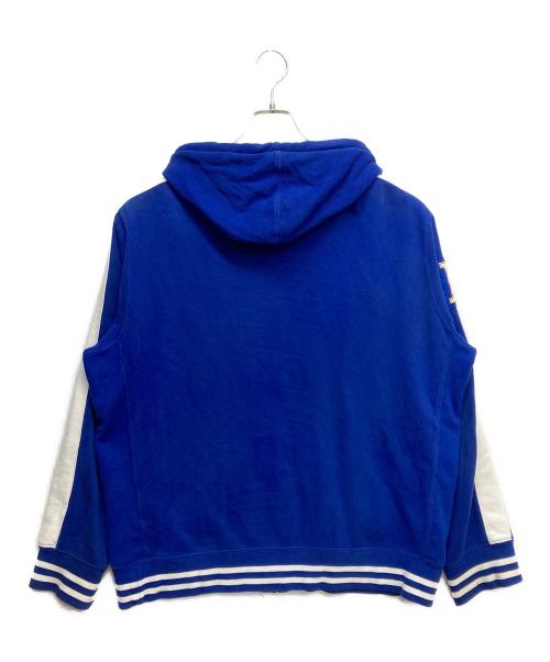 POLO RALPH LAUREN（ポロ・ラルフローレン）POLO RALPH LAUREN (ポロ・ラルフローレン) ポロ刺繍ジップパーカー ブルー サイズ:XLの古着・服飾アイテム