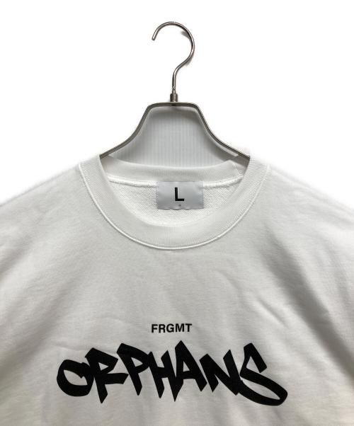 FRAGMENTS（フラグメント）FRAGMENTS (フラグメント) ORPHANS プリントスウェット ホワイト サイズ:Lの古着・服飾アイテム