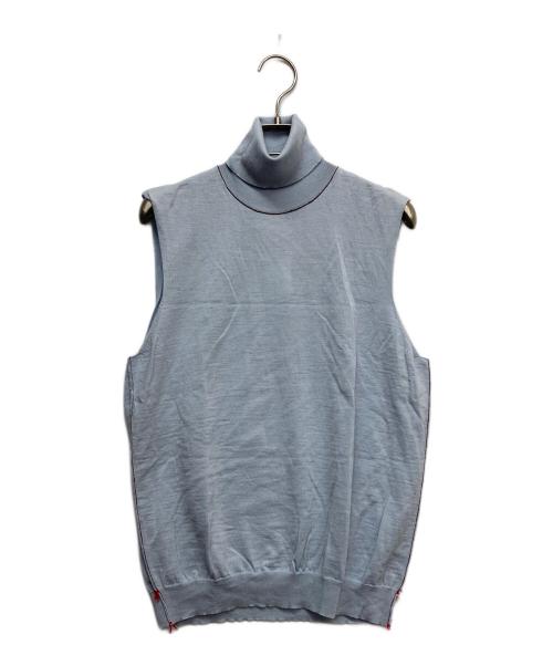 Maison Margiela（メゾンマルジェラ）Maison Margiela (メゾンマルジェラ) ノースリーブニット ブルー サイズ:Mの古着・服飾アイテム