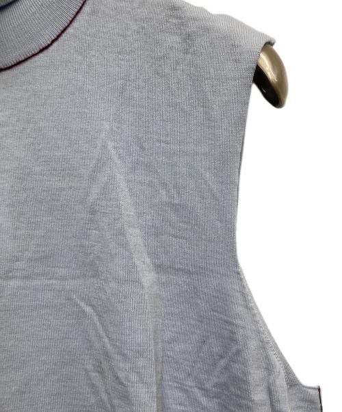 Maison Margiela（メゾンマルジェラ）Maison Margiela (メゾンマルジェラ) ノースリーブニット ブルー サイズ:Mの古着・服飾アイテム
