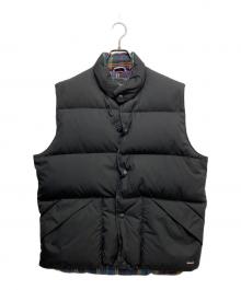 stussy（ステューシー）の古着「マドラスチェック フェザーベスト」｜ブラック